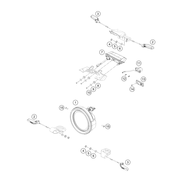 ECLAIRAGE HUSQVARNA 125 SVARTPILEN 2024